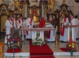 Slavnostní poděkování za kněžskou službu P. Tomáše Genrta